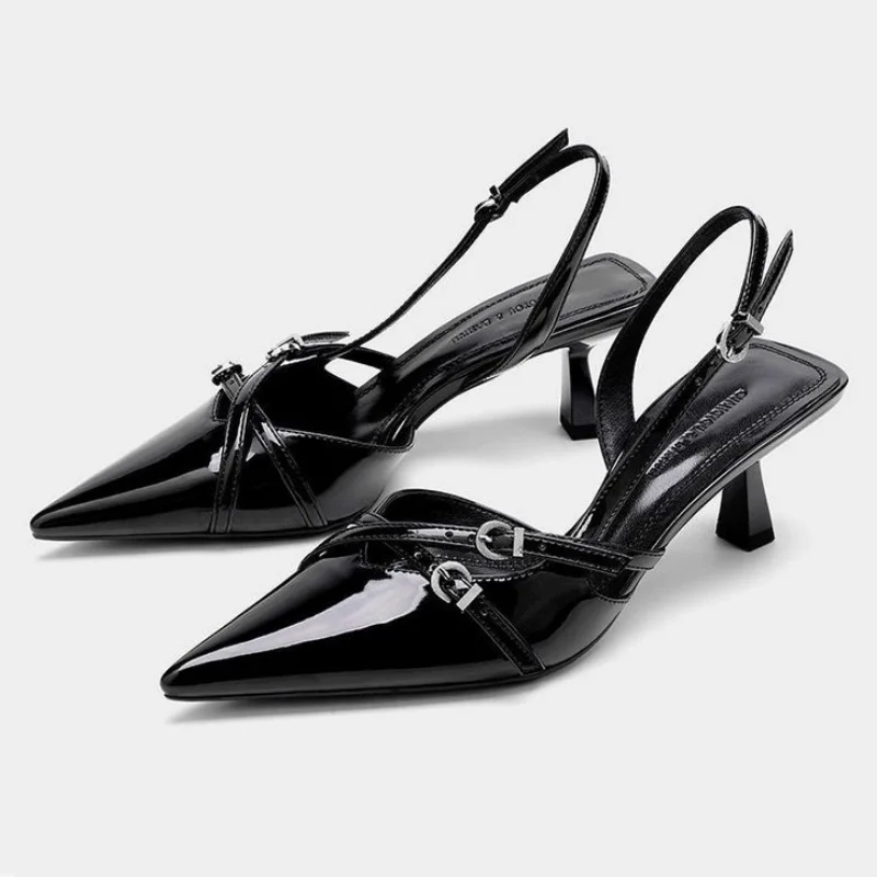Scarpin Slingback Valentina Black